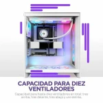 Caja Semitorre ATX NZXT H7 Flow RGB Midi Blanco