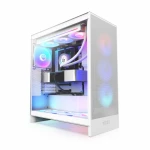Caja Semitorre ATX NZXT H7 Flow RGB Midi Blanco