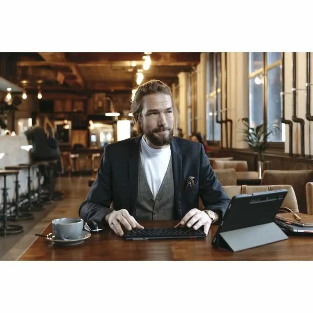 Teclado Cherry KW 9200 MINI Qwerty Español Negro