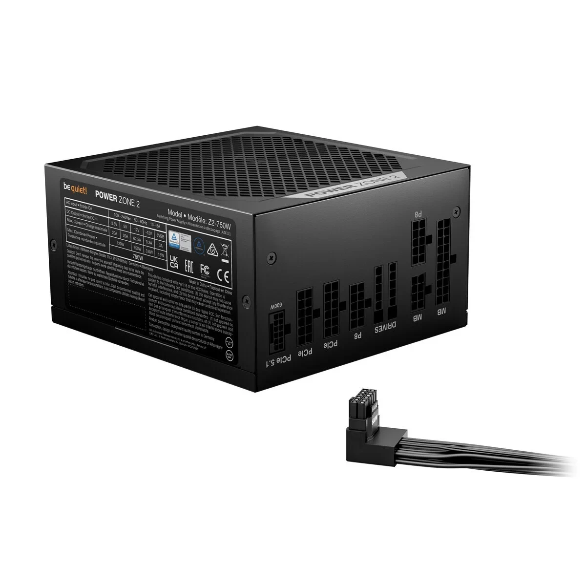 Fuente de Alimentación Be Quiet! BP006EU ATX 750 W 80 PLUS Platinum