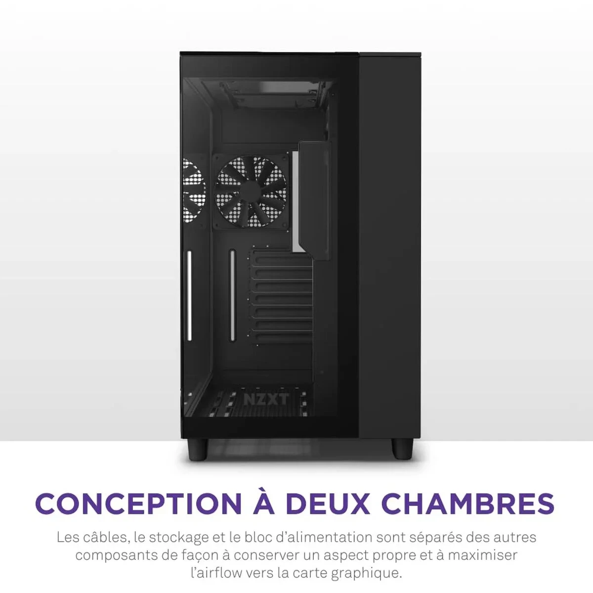 Caja Semitorre ATX NZXT H9 Elite Negro