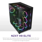 Caja Semitorre ATX NZXT H9 Elite Negro