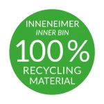 Cubo de basura Hailo Compact-Box Acero 15 L Negro Gris Integrable