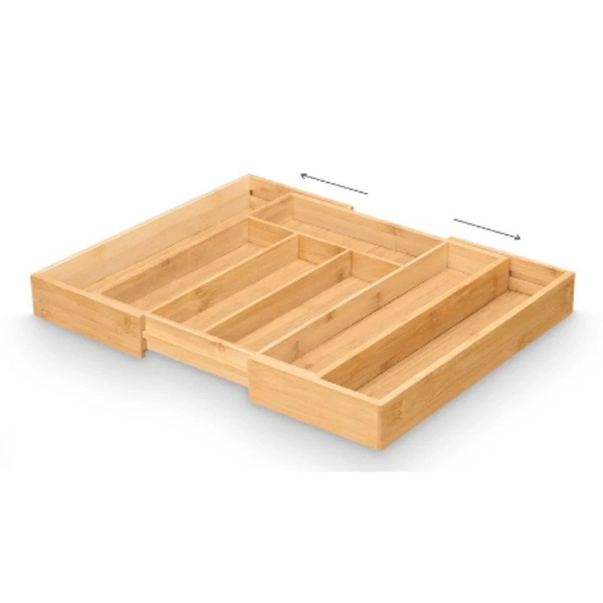 Organizador para Cubiertos Kinvara Natural Bambú 47,5 x 5 x 36 cm Plegable (6 Unidades)