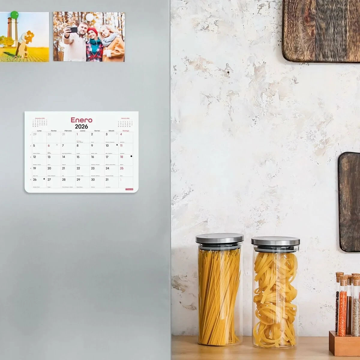 Calendario de pared Finocam Multicolor Papel 21 x 15 cm