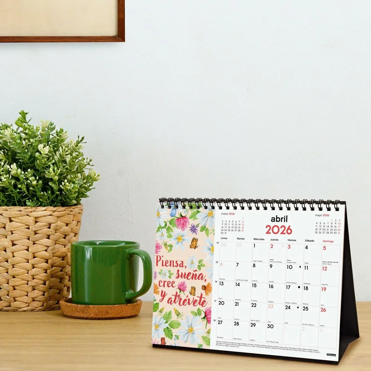 Calendario de Sobremesa Finocam Multicolor Papel 21 x 15 cm