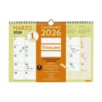 Calendario de pared Finocam Multicolor A4 Papel