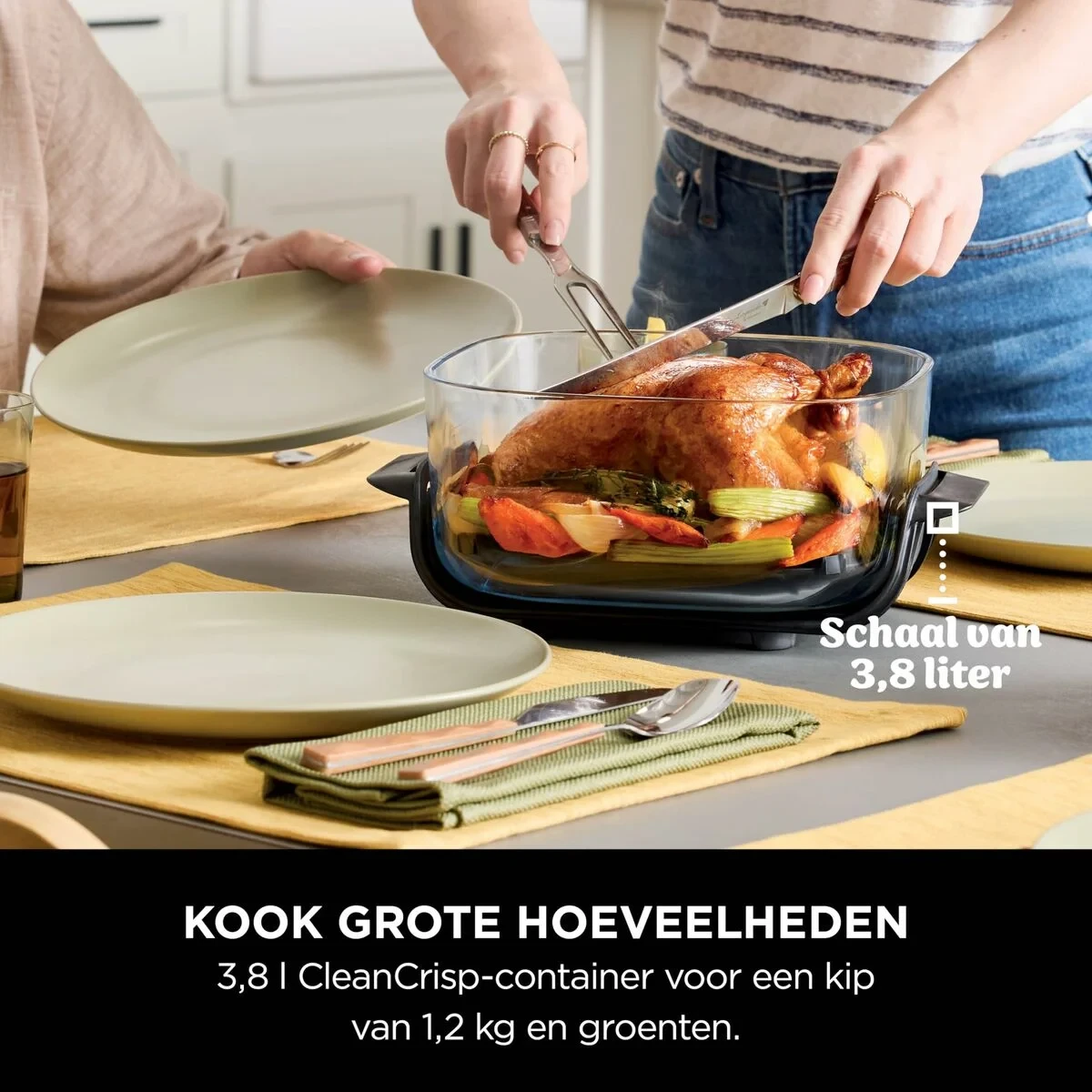 Freidora de Aire NINJA CRISPI Verde 1700 W 3,8 L