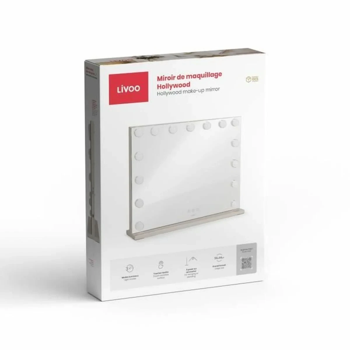 Espejo de Aumento Livoo DOS207 Blanco Espejo