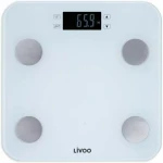 Báscula Digital de Baño Livoo DOM427W Blanco Cristal Templado 180 kg