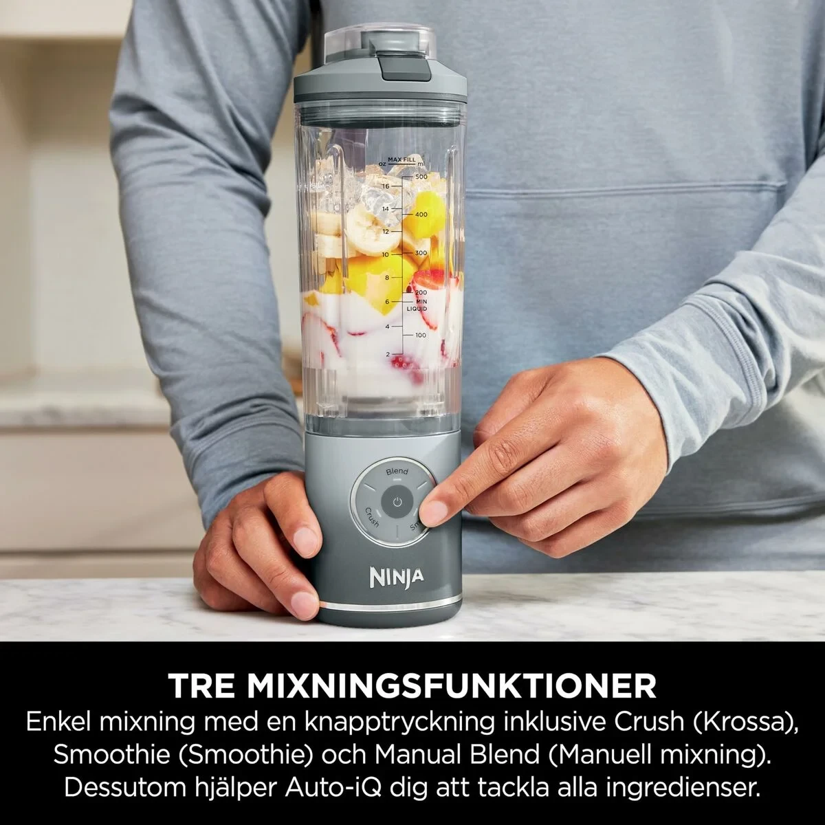 Batidora de Vaso NINJA Azul 570 ml