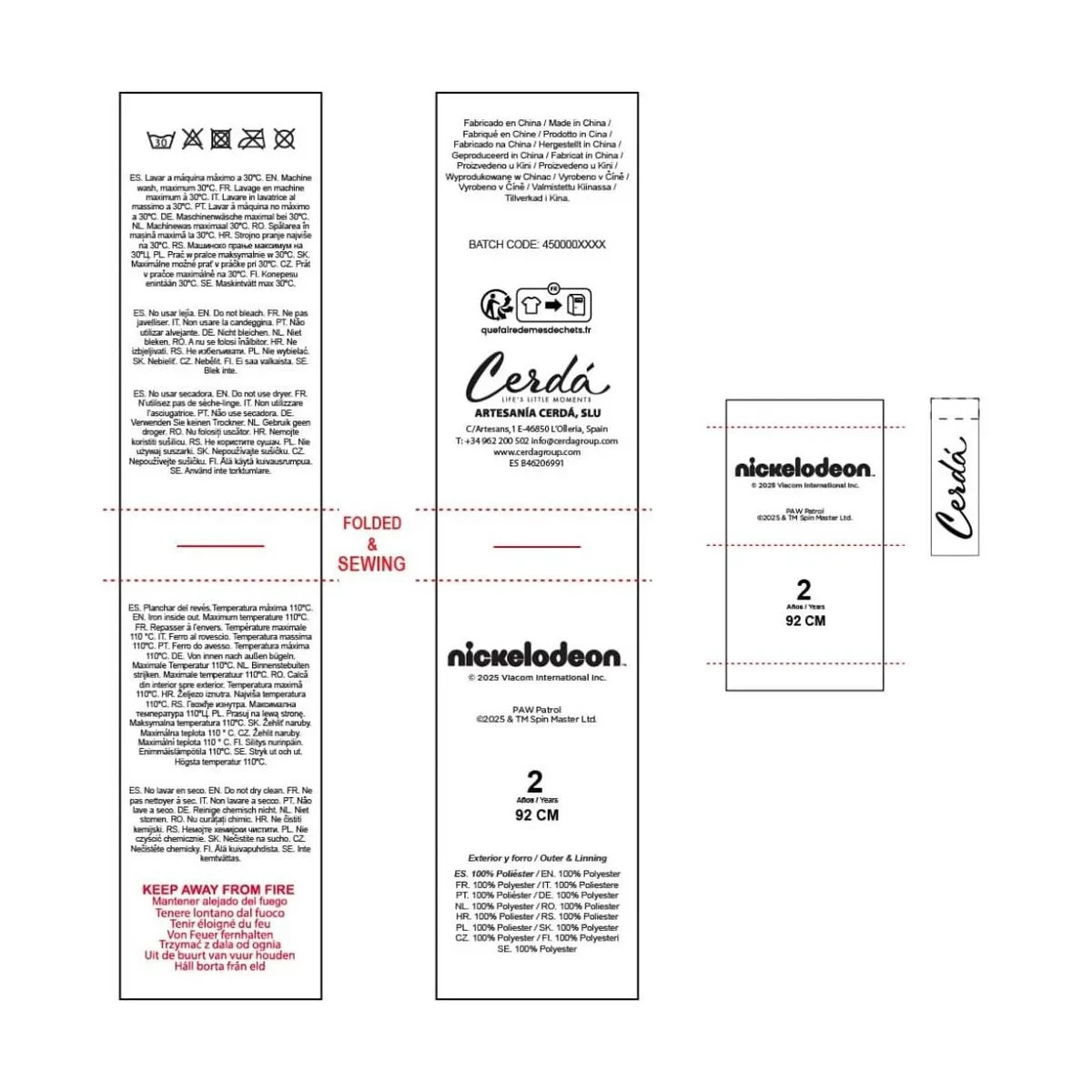 Batín Infantil The Paw Patrol Azul