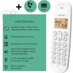 Teléfono Inalámbrico Logicom DECT ILOA 155T SOLO Blanco