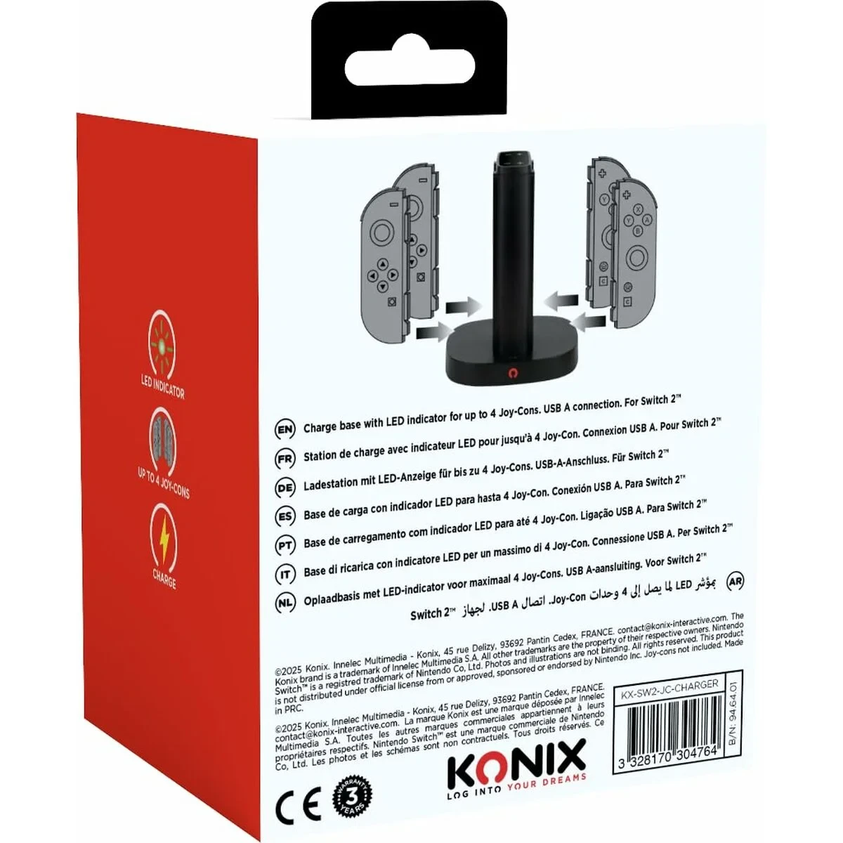 Soporte Plegable para Mandos a Distancia KONIX