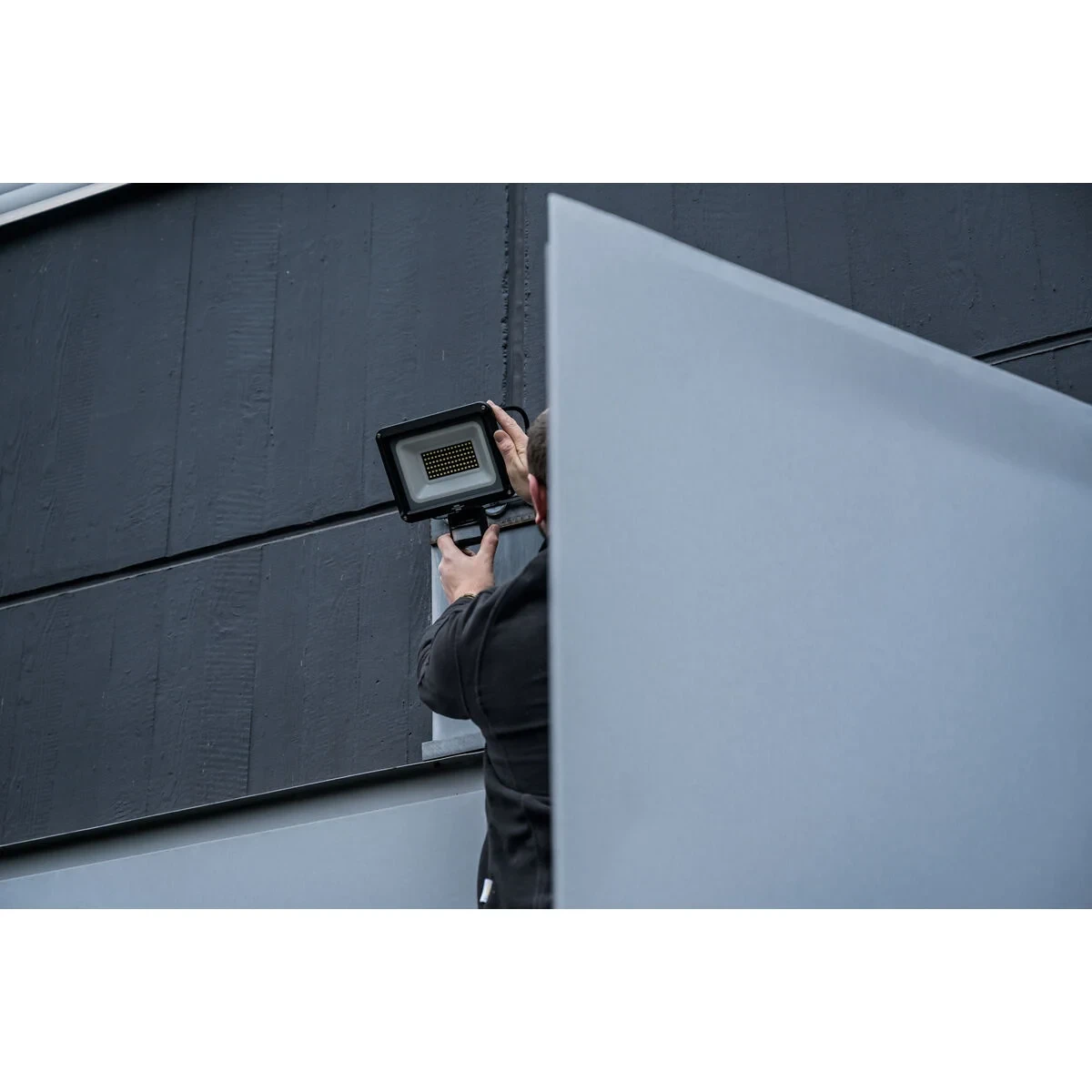 Foco LED Brennenstuhl JARO D 10 W 1150 Lm Negro Detector de Movimiento (6500 K)