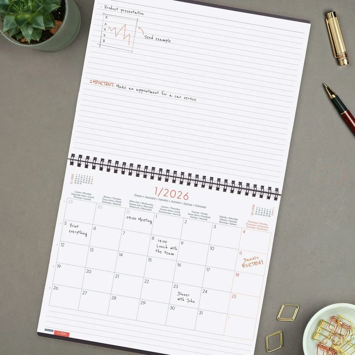 Organizador Finocam Gris Papel 25 x 20 cm