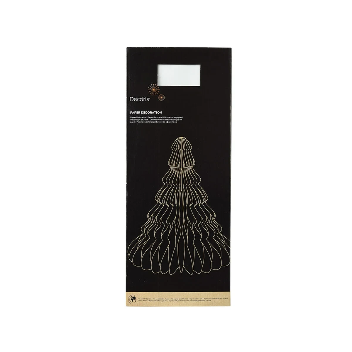 Árbol de Navidad Decoris Blanco Papel Ø 48 x 60 cm