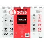 Calendario de pared Finocam A4 Papel 2026 30 x 21 cm