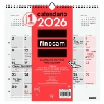 Calendario de pared Finocam Papel 2026 30 x 30 cm