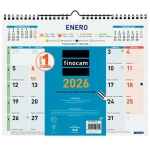 Calendario de pared Finocam Multicolor Papel 2026 30 x 24,7 cm
