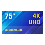 Monitor Videowall iggual IGG320051 4K Ultra HD 75"