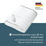 Manta Eléctrica Beurer TS17 150 x 80 cm Blanco Gris 100 % poliéster 65 W