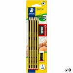 Set de Lápices Staedtler Hexagonal HB Sacapuntas Goma de borrar (10 Unidades)