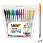 Set de Bolígrafos Bic Multicolor 15 Piezas (20 Unidades)