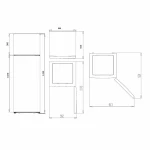 Frigorífico combinado Aspes AF145503E   143 206 L Blanco