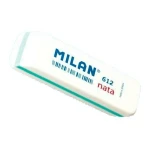 Set de Gomas de Borrar Milan 612 NATA Blanco 7,8 x 2,3 x 1,2 cm 12 Piezas (25 Unidades)