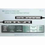 Hub USB i-Tec C31NANOTRIPLEDOCKPD Gris