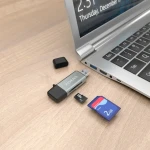 Lector de Tarjetas Aisens ASCR-2AC11-GR Gris