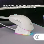 Ratón Gaming Mars Gaming MMT3W Blanco