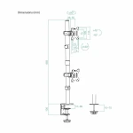 Soporte de Mesa para Pantalla TooQ DB1233TNV-B 13"-32"