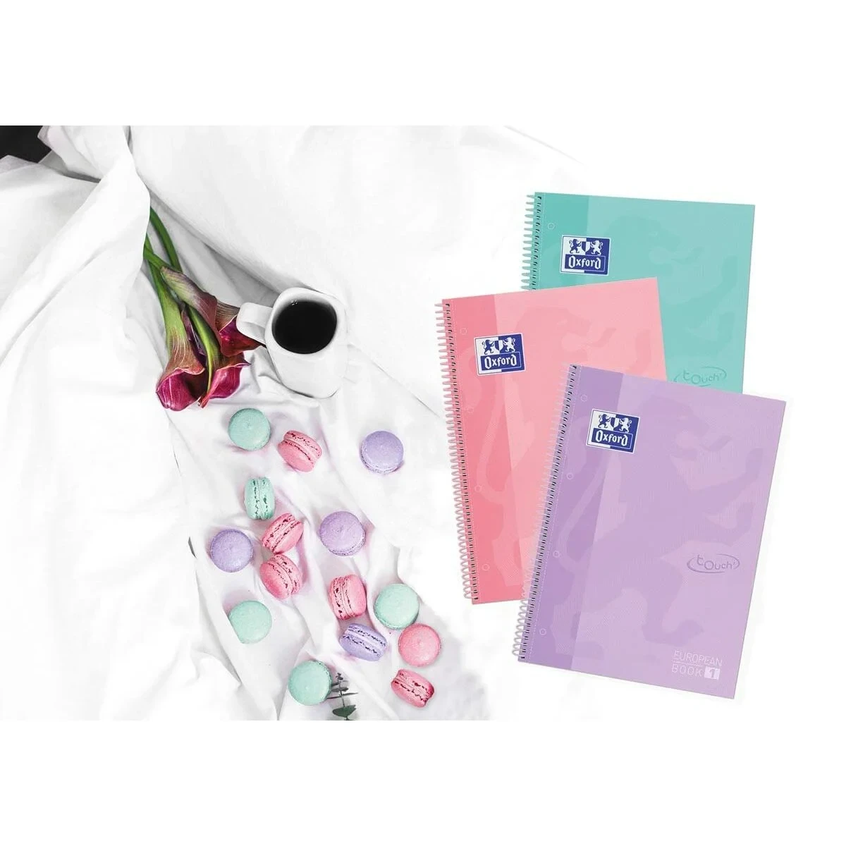 Libreta de Anillas Oxford A4 80 Hojas (5 Unidades)