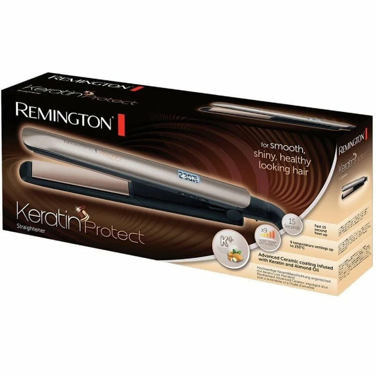Plancha de Pelo Remington S8540 Marrón Negro