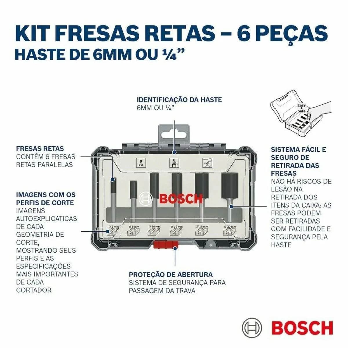 Set de accesorios BOSCH 6 Piezas