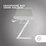 Mesa de Escritorio Gaming Mars Gaming ERGO Blanco 140 x 60 cm