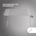 Mesa de Escritorio Gaming Mars Gaming ERGO Blanco 140 x 60 cm