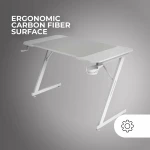 Mesa de Escritorio Gaming Mars Gaming ERGO Blanco 140 x 60 cm