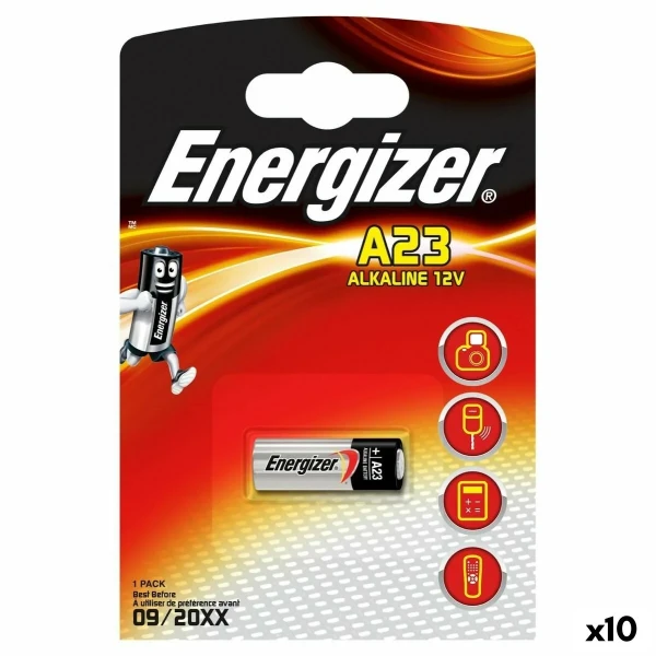 Pilas Alcalinas Energizer 12 V LR23A (10 Unidades)