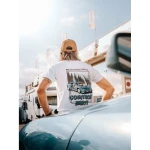 Camiseta de Manga Corta Hombre RADIKAL Nice Tractor Near the Bull XL Blanco