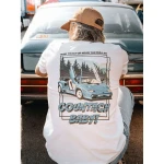 Camiseta de Manga Corta Hombre RADIKAL Nice Tractor Near the Bull XL Blanco