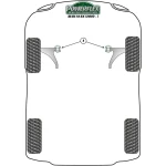 Silentblock Powerflex PFF85-201BLK Delantera 2 Piezas