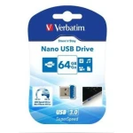 Memoria USB Verbatim NANO STORE'N'STAY Azul Negro 64 GB (10 Unidades)