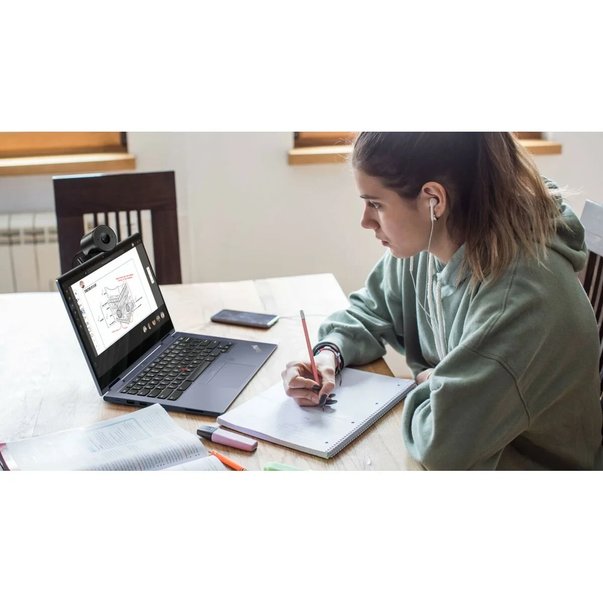 Webcam Lenovo 4XC1Q44952 Full HD