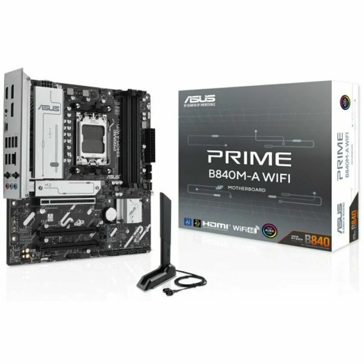 Placa Base Asus PRIME B840M-A WIFI Gris