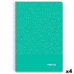 Cuaderno Imprex Verde Din A4 80 Hojas (4 Unidades)
