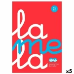 Cuaderno Lamela Rojo Din A4 80 Hojas (5 Unidades)