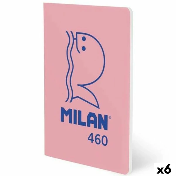 Libreta Milan Rosa A5 24 Hojas (6 Unidades)